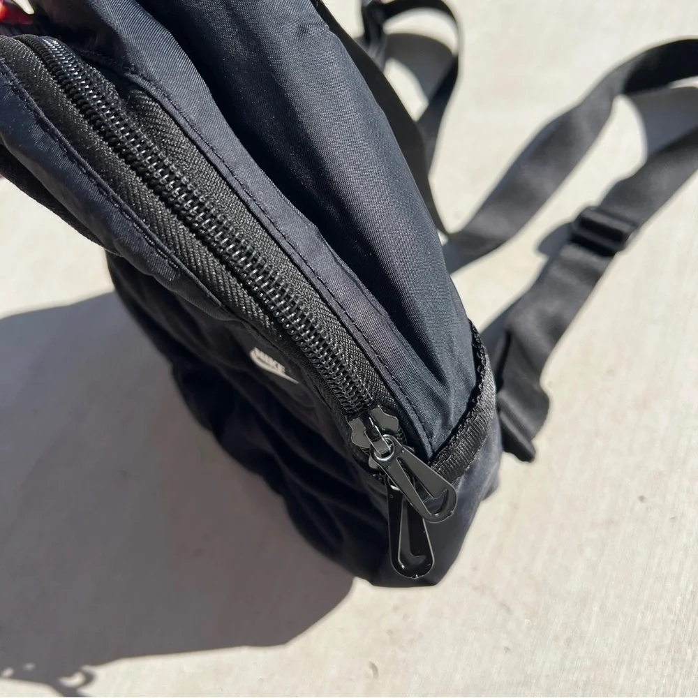 Nike Sportswear Futura Black Velour Mini Backpack